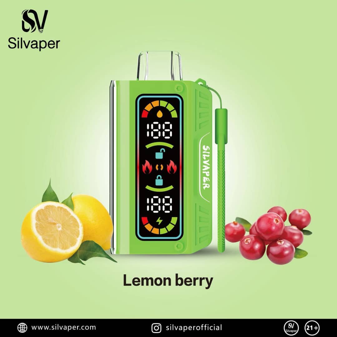 IMG_7042 ویپ یکبار مصرف سیلویپر SILVAPER 20000 Puff | تمشک لیمو - Image 1