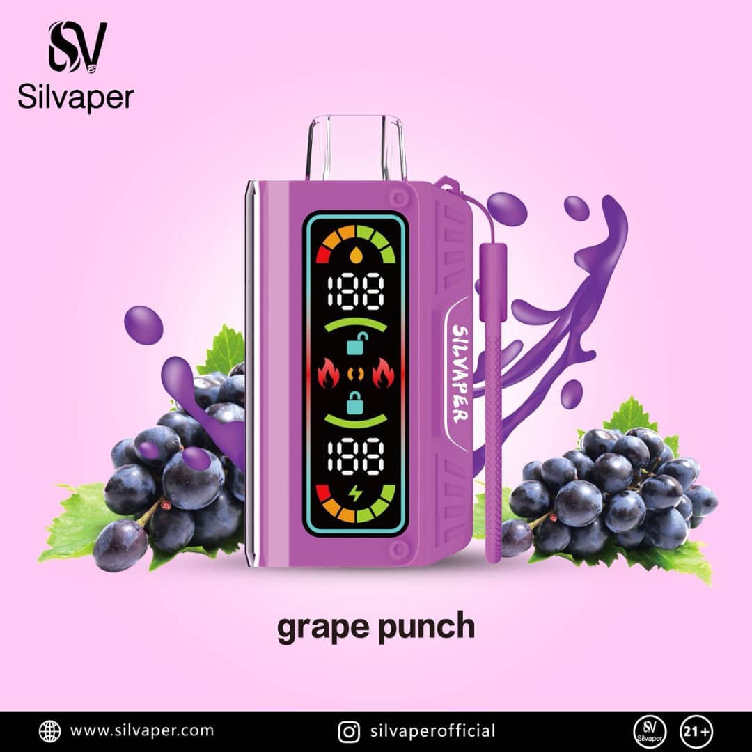 IMG_7051 ویپ یکبار مصرف سیلویپر SILVAPER 20000 Puff | انگور شرابی - Image 1