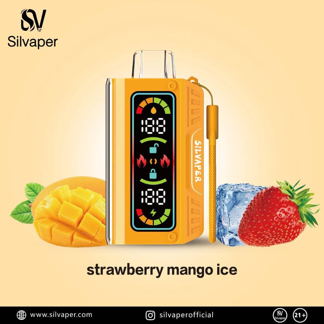 IMG_7056 ویپ یکبار مصرف سیلویپر SILVAPER 20000 Puff | توتفرنگی انبه یخ - Image 1
